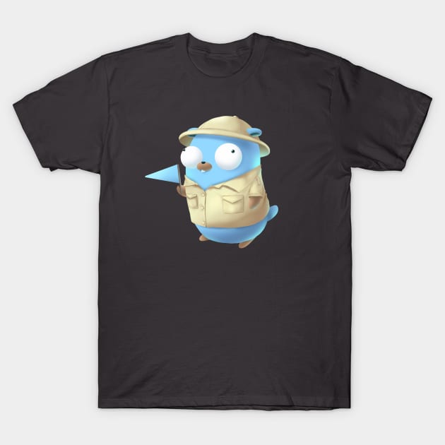 Golang Gopher Tour Guide for you T-Shirt by clgtart